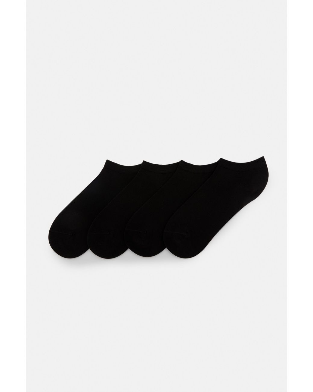 Pull&Bear Black Pack Of 4 Pairs Of Ankle Socks for men