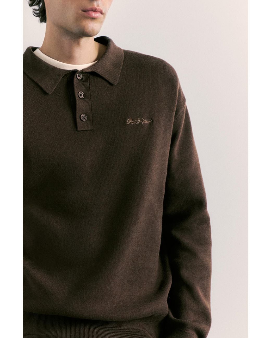 Polo di Pull&Bear in Black da Uomo