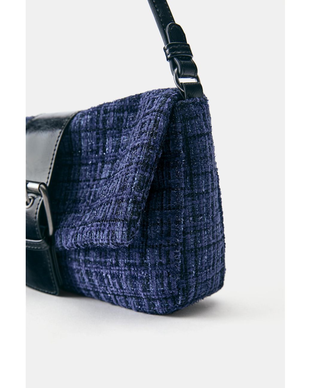 Sac Porté Épaule Texturé À Boucle Pull&Bear en coloris Blue