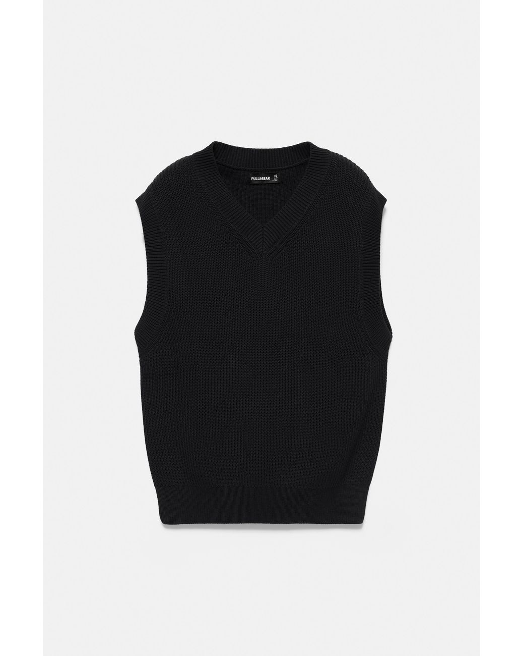 Pull&Bear Green Knit Vest for men