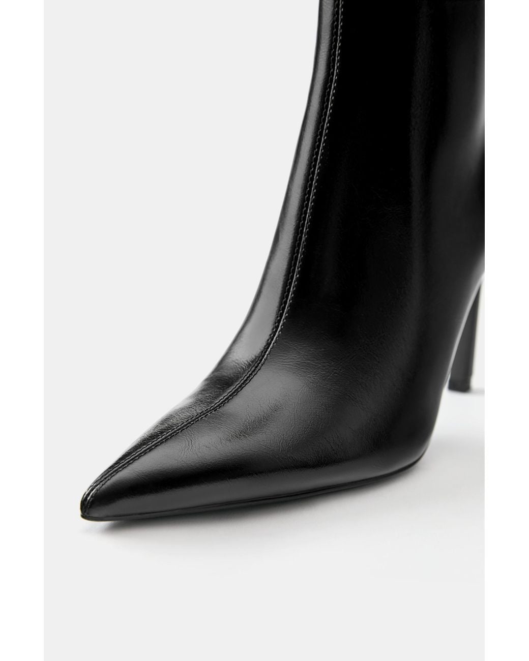 Pull&Bear Black Stiefeletten Mit Hohem Absatz