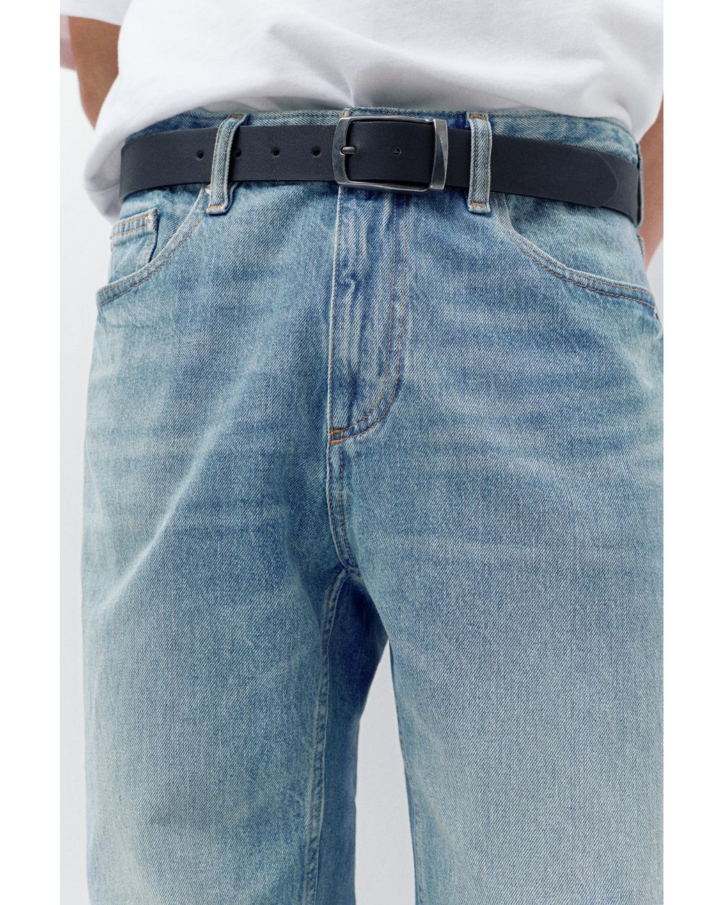 Pull&Bear Recht Model Jeans in het Blue voor heren