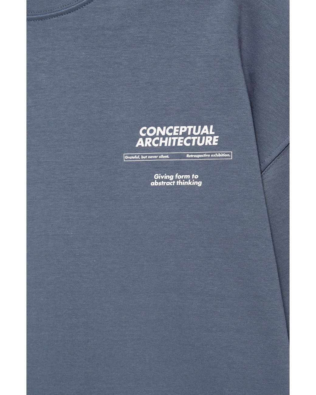 Sweat Manches Courtes Graphique Pull&Bear pour homme en coloris Blue