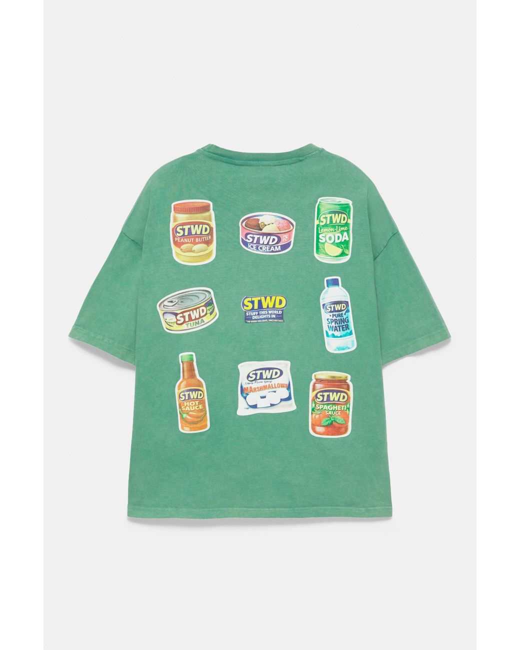 Pull&Bear Stwd T-Shirt Met Print in het Green voor heren