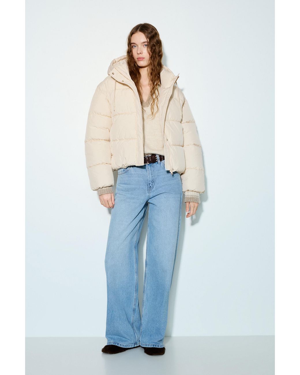 Doudoune À Capuche Pull&Bear en coloris White