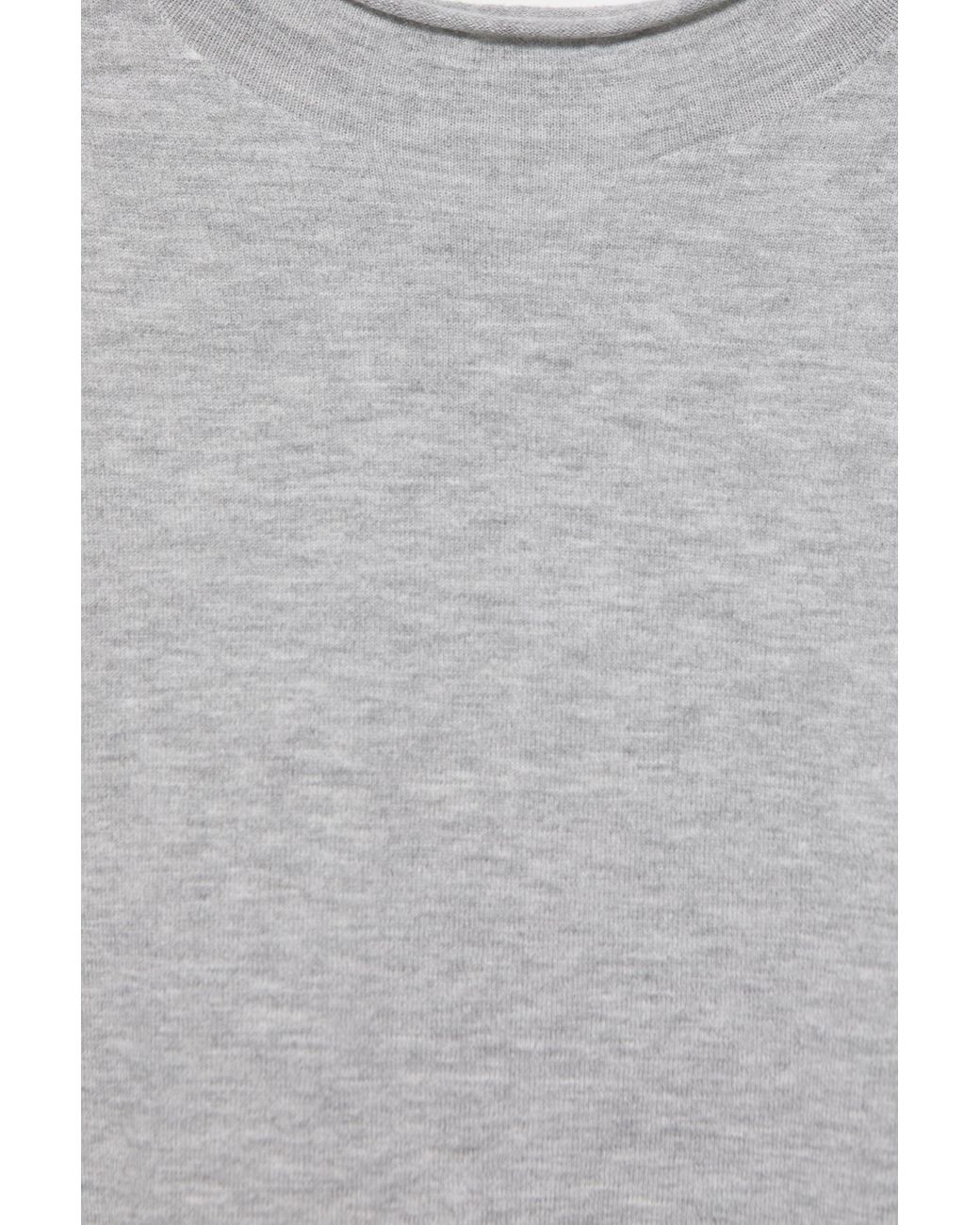 Pull&Bear Fijngebreid T-Shirt Met Korte Mouw in het Blue