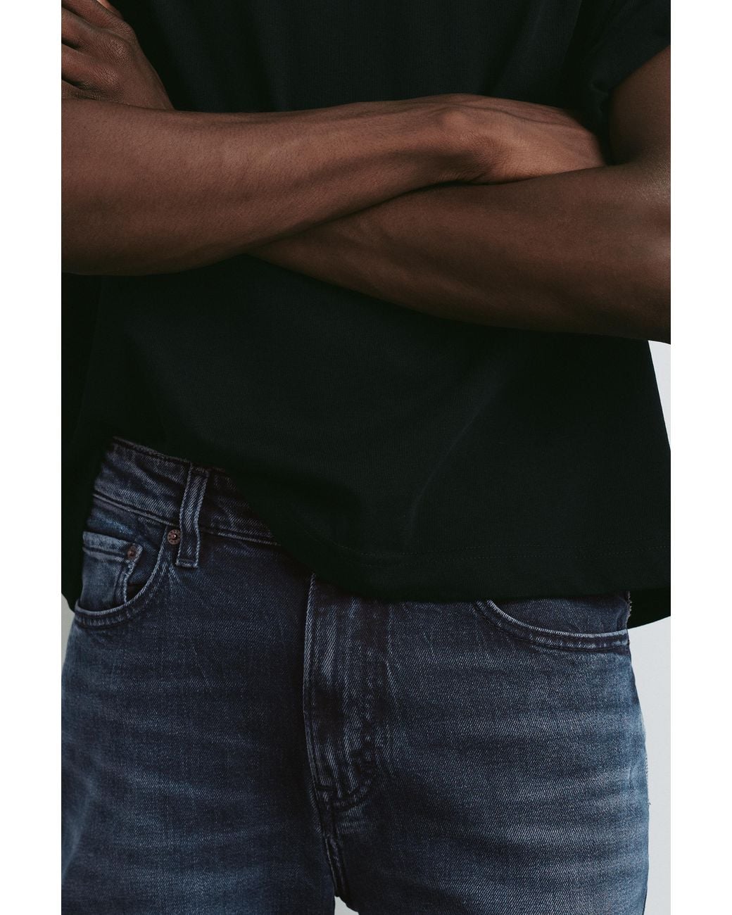 Pull&Bear Slim Jeans in het Black voor heren
