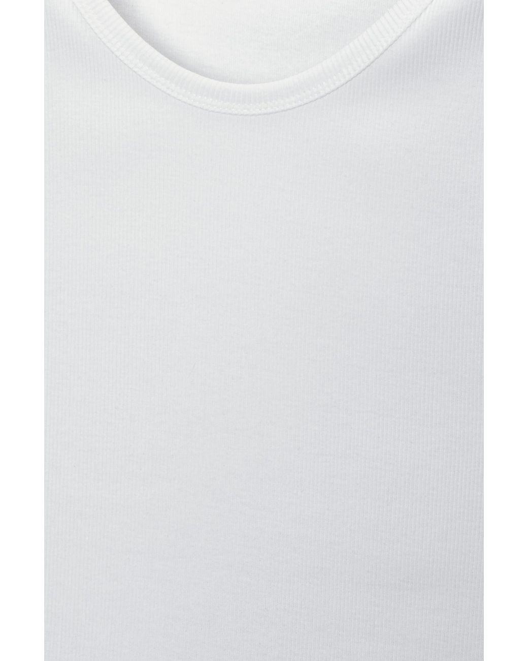 Débardeur Côtelé Pull&Bear pour homme en coloris White