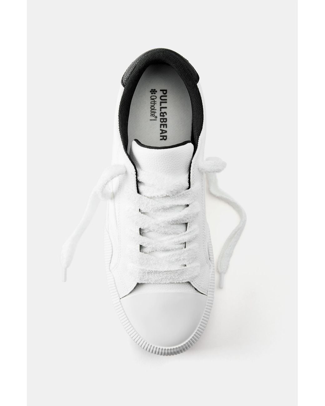 Pull&Bear Gray Casual Stitched Trainers for men