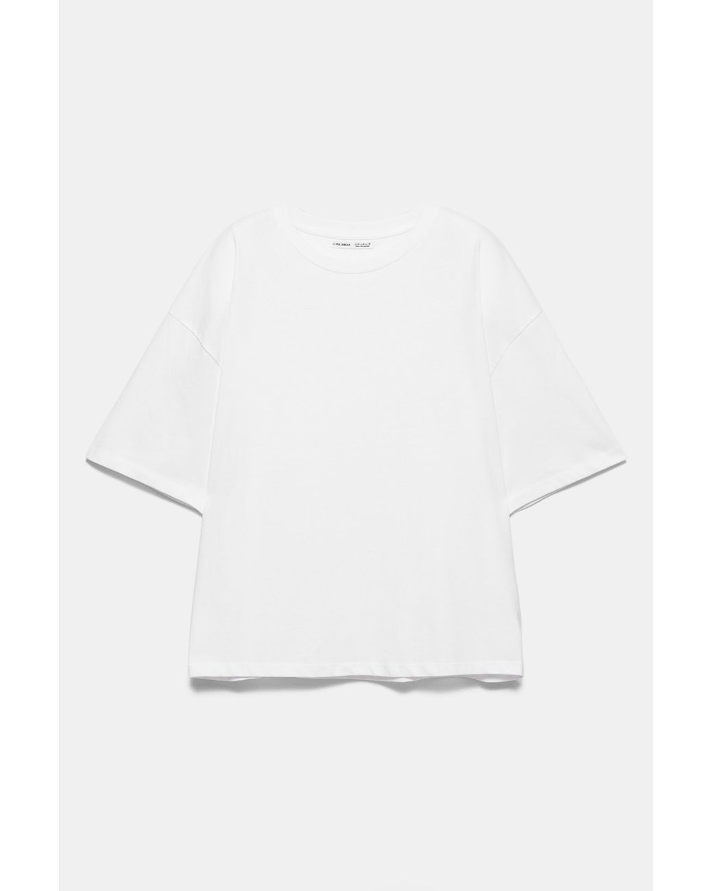 Pull&Bear Black Oversize Short Sleeve T-Shirt