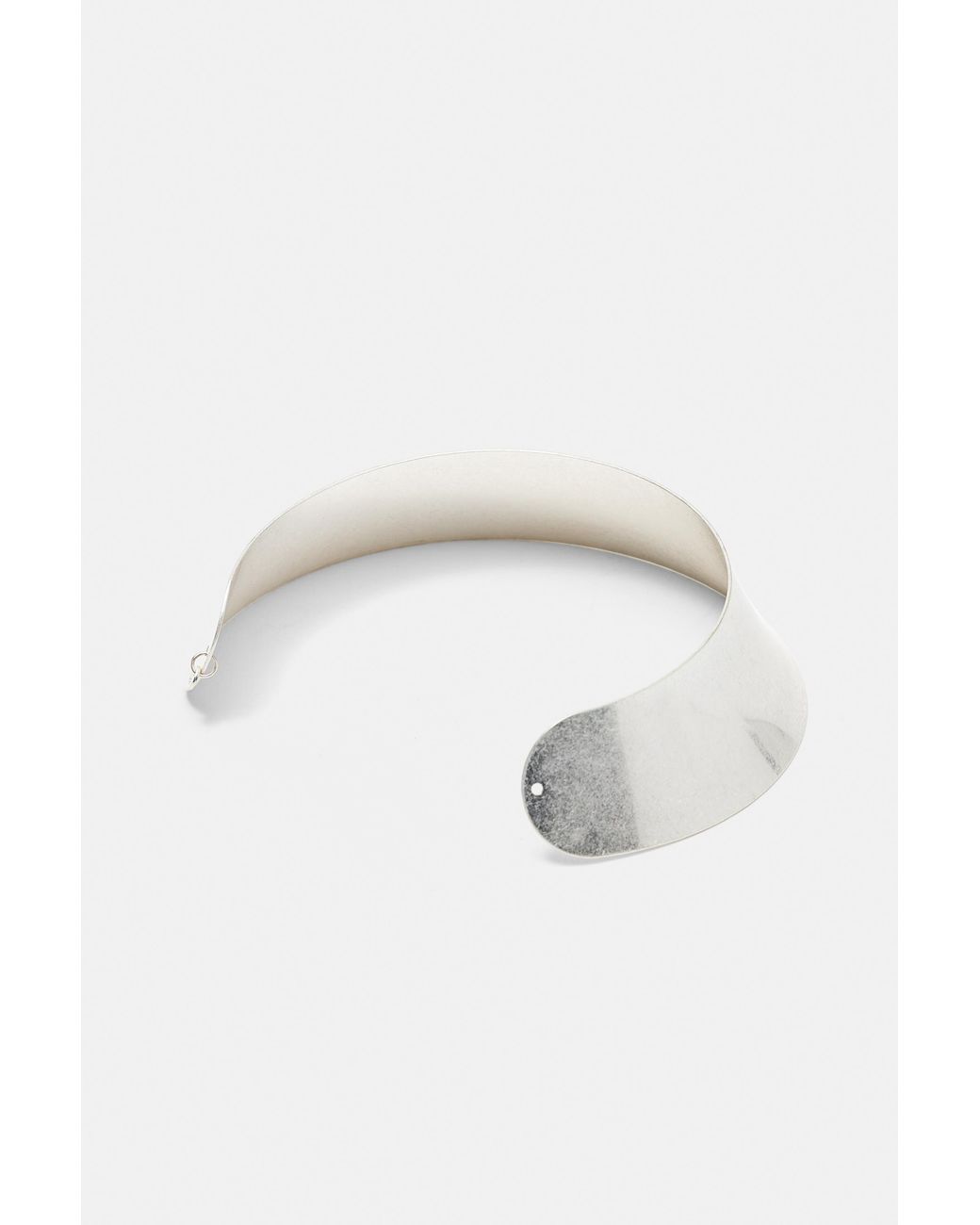 Pull&Bear Metallic Wide Smooth Choker Necklace