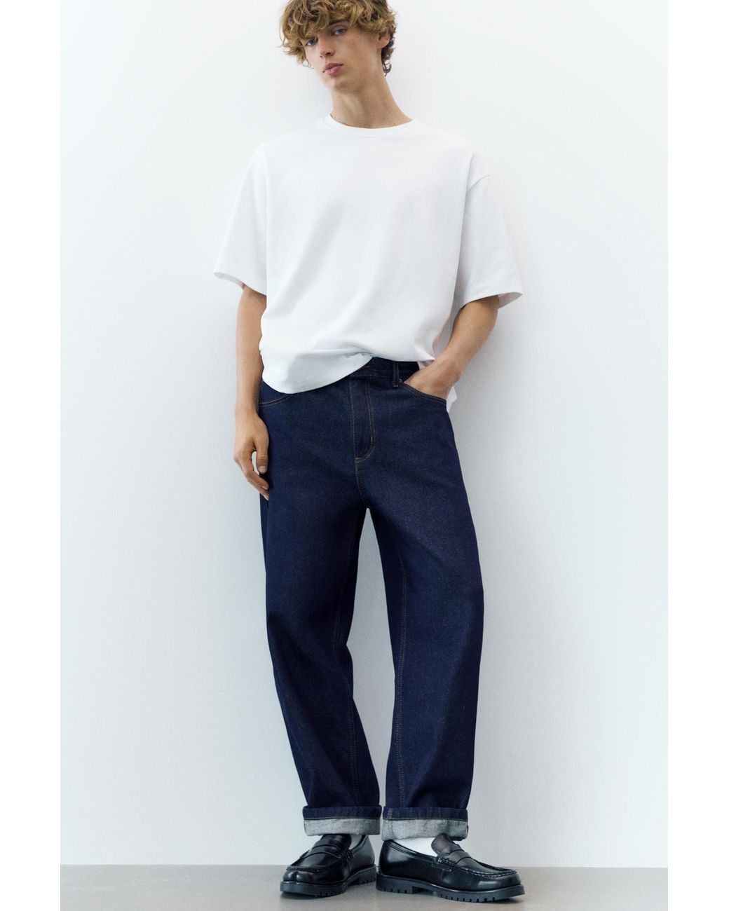 Pull&Bear Black Casual Loafers for men