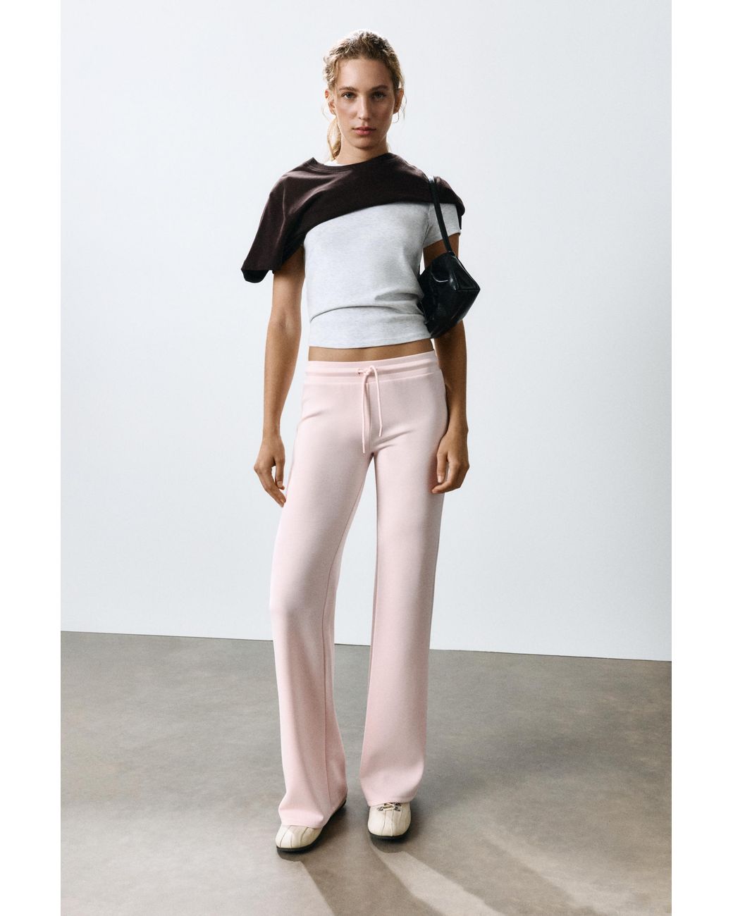 Pull&Bear Multicolor Schlaghose Mit Weichem Griff