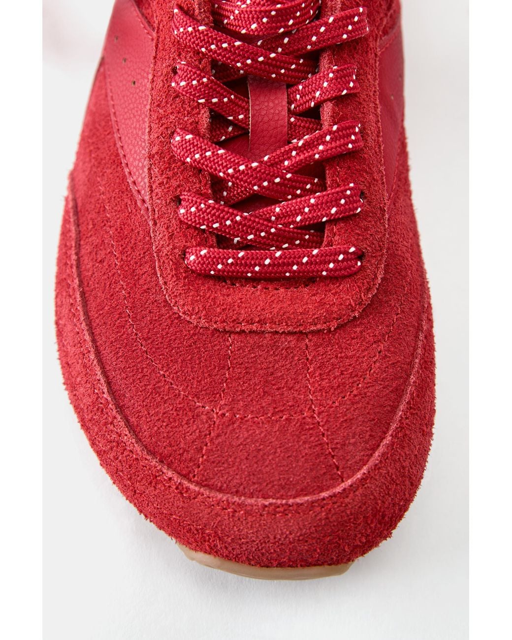 Pull&Bear Red Leather Barefoot Trainers