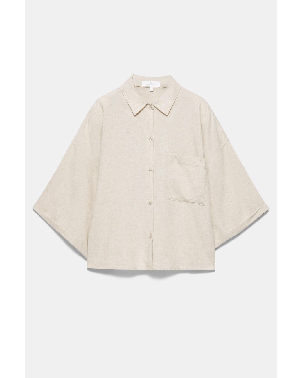 Pull&Bear Multicolor Linen Blend Shirt