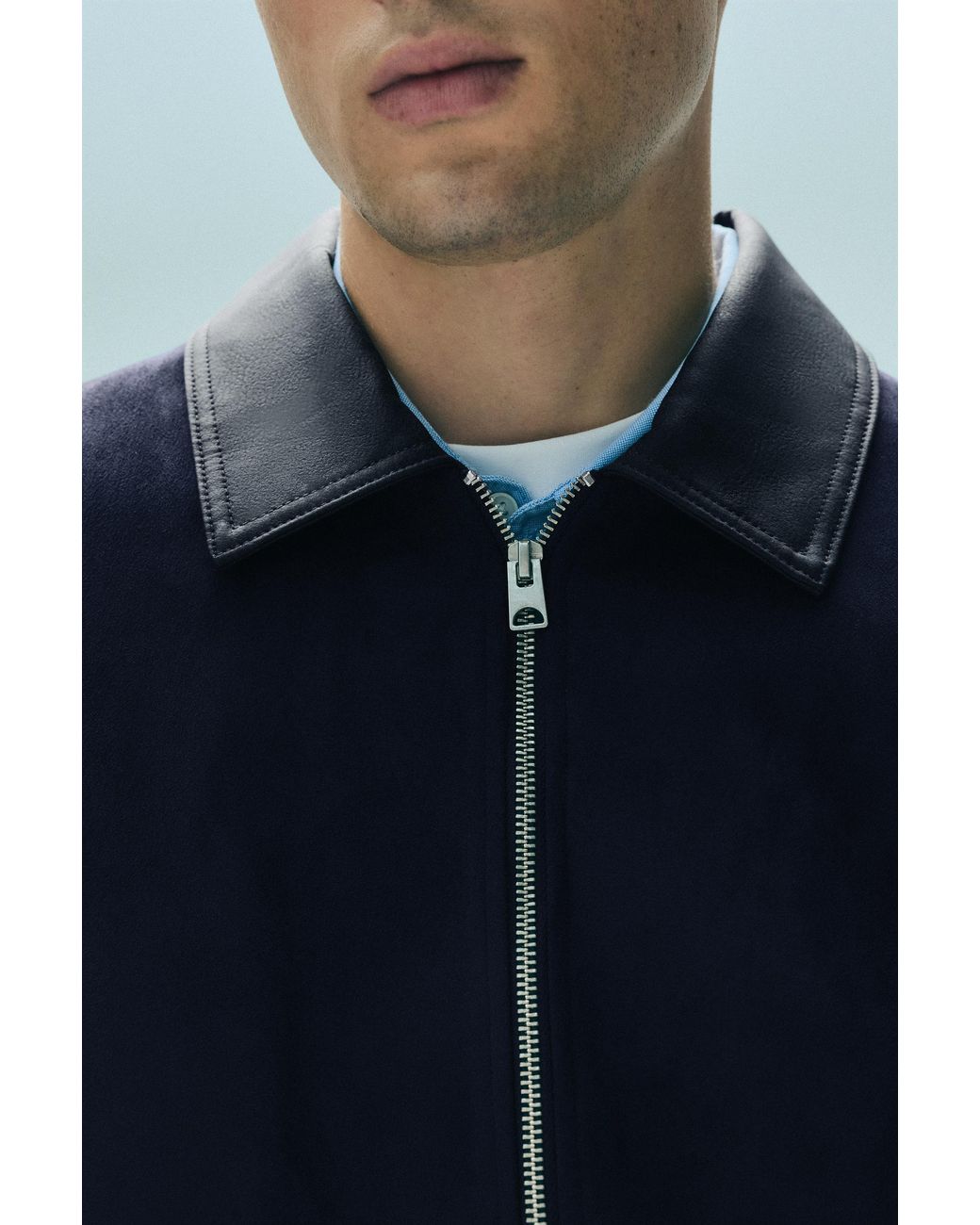 Pull&Bear Kombinierte Jacke in Blue für Herren