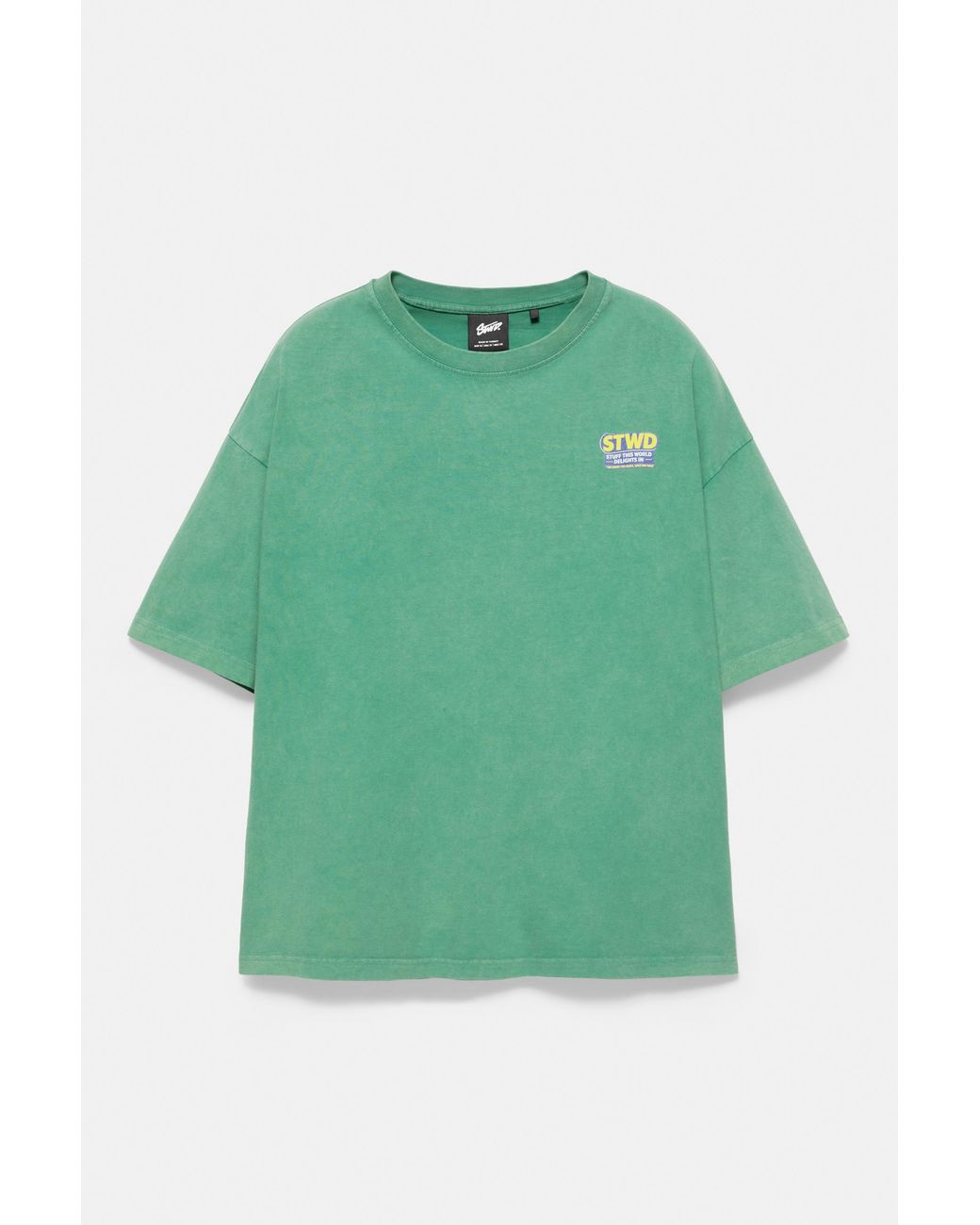Pull&Bear Stwd T-Shirt Met Print in het Green voor heren