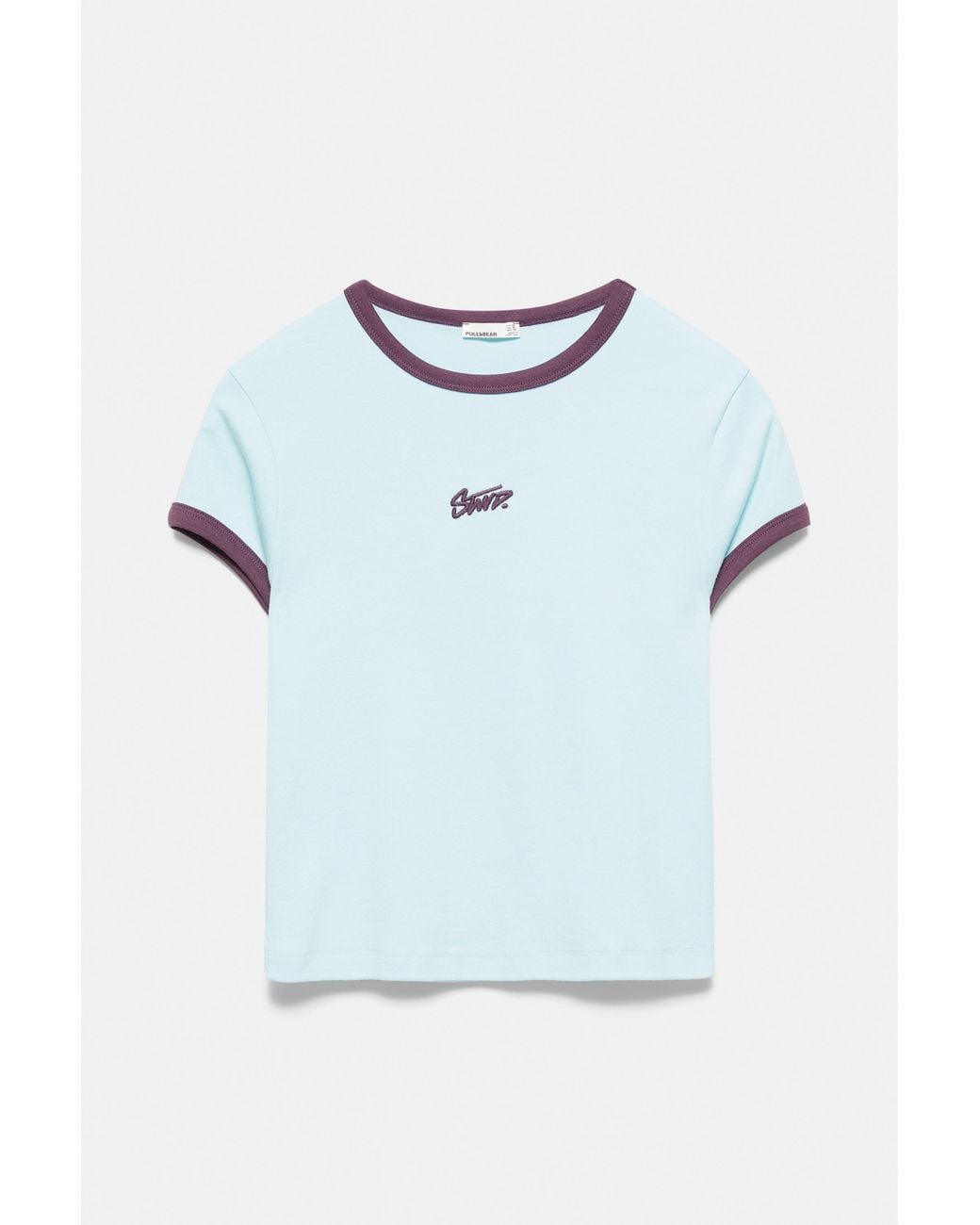 Pull&Bear White Stwd Graphic T-Shirt