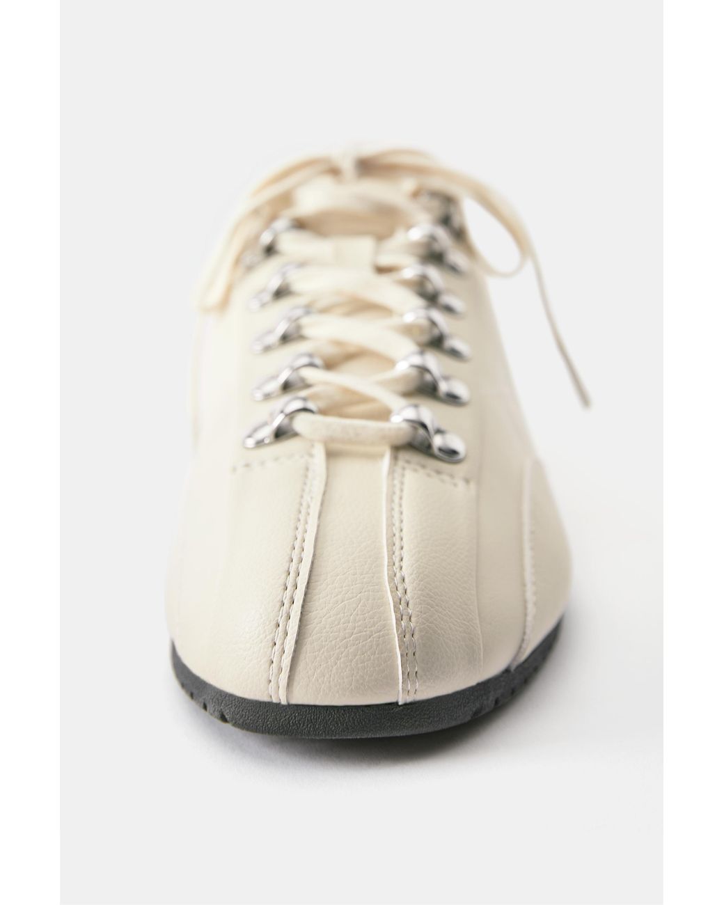 Pull&Bear White Bowling Trainers