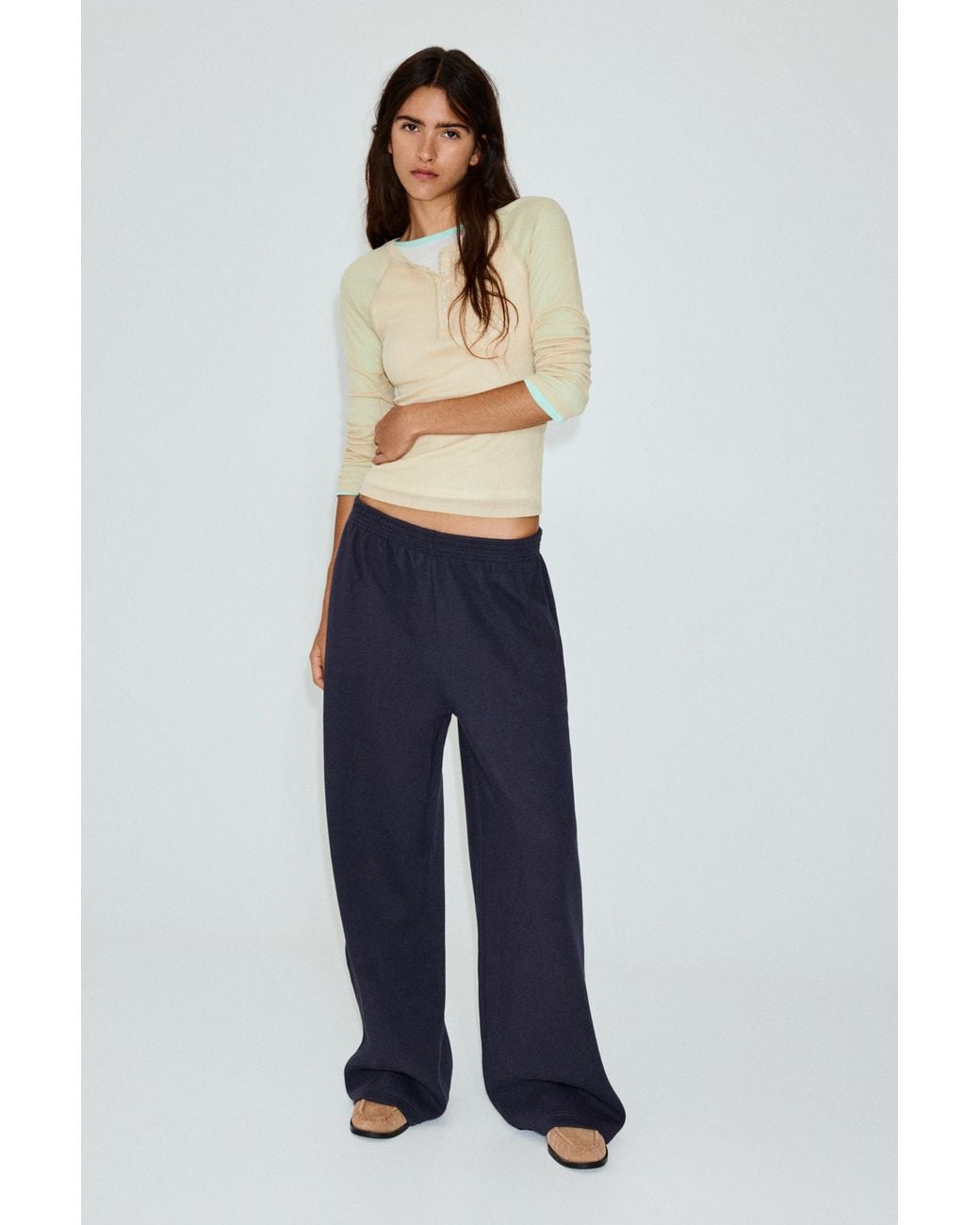 Pull&Bear Blue Heavyweight Jogging Trousers