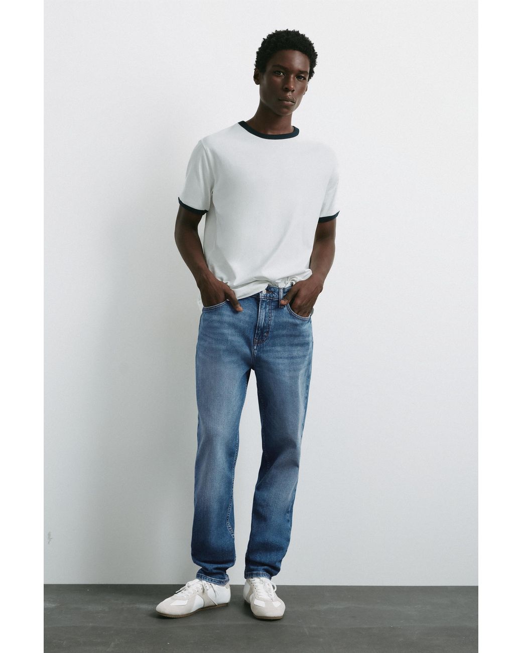 Pull&Bear Slim Jeans in het Blue voor heren