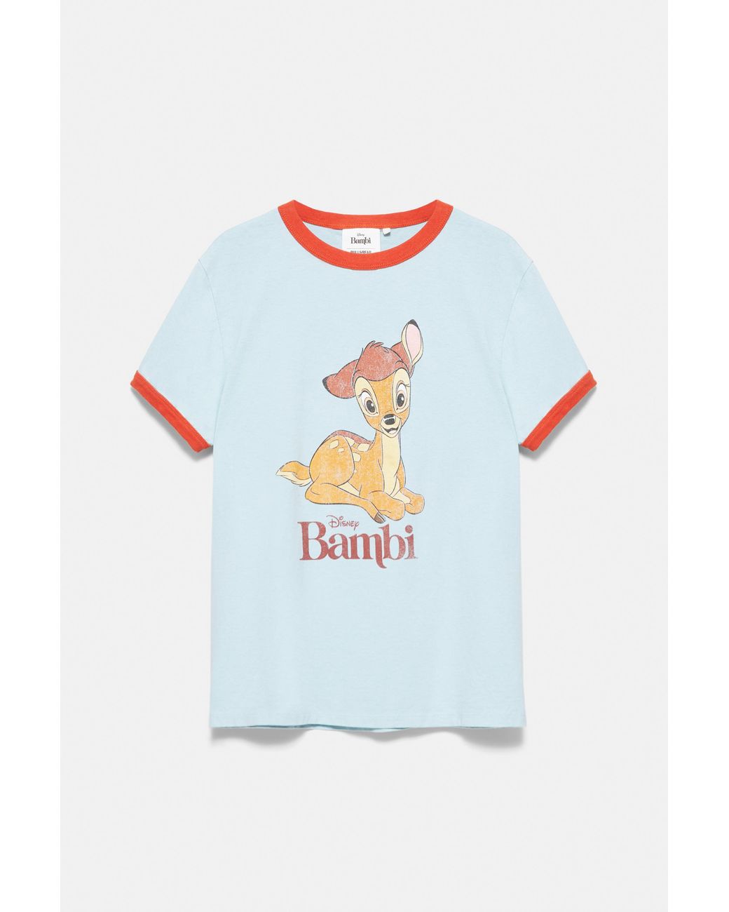 Pull&Bear Gray Bambi T-Shirt