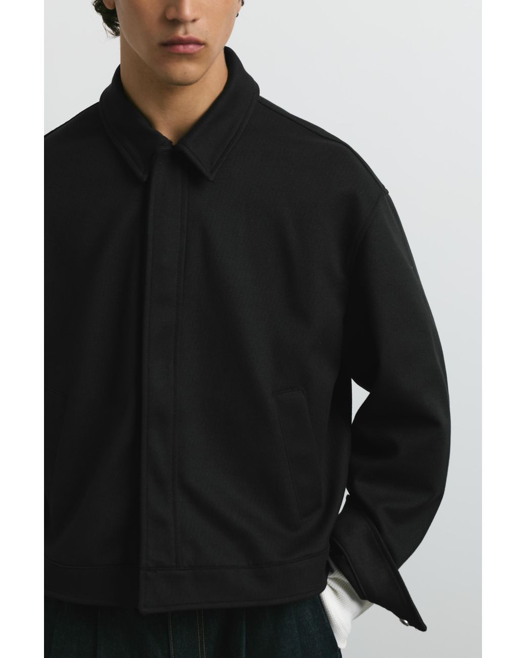 Veste Trucker Pull&Bear pour homme en coloris Black