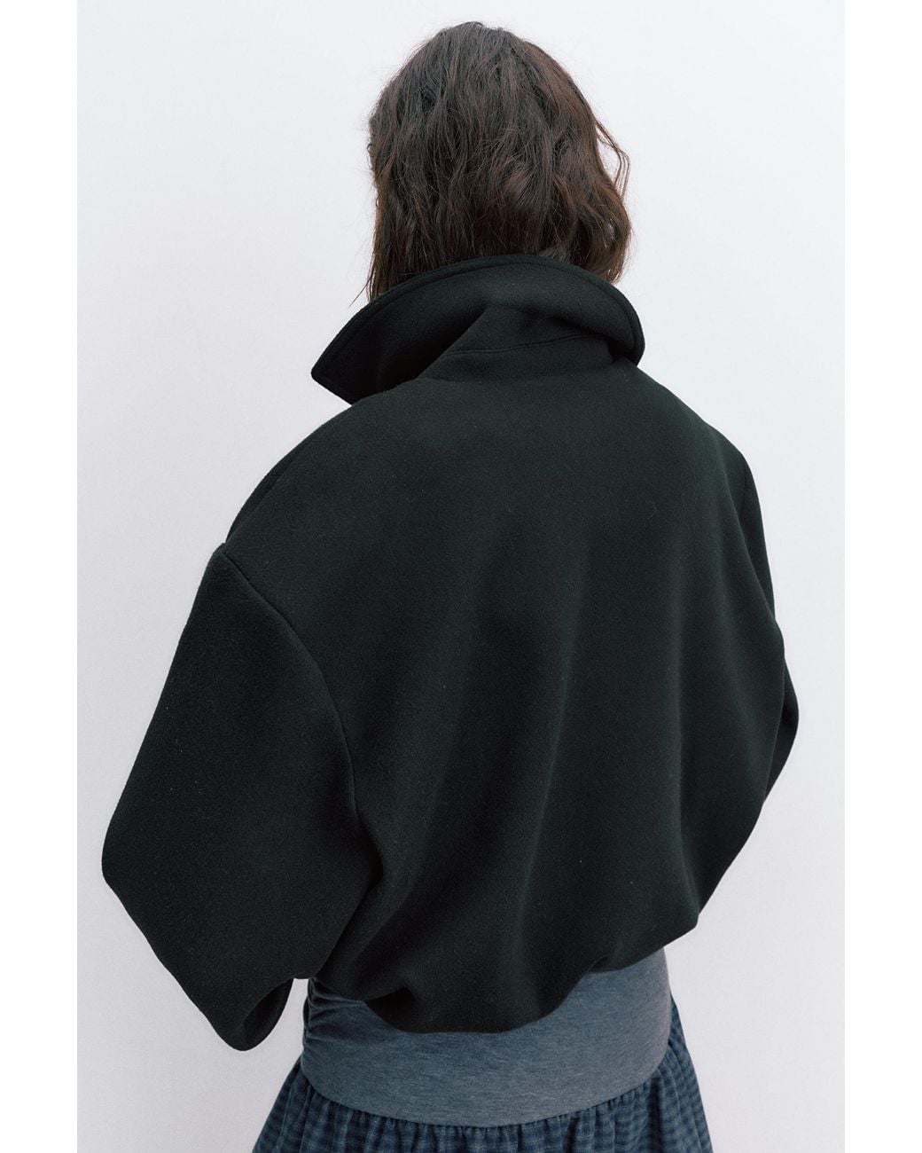 Pull&Bear Black Soft Cloth Balloon Jacket