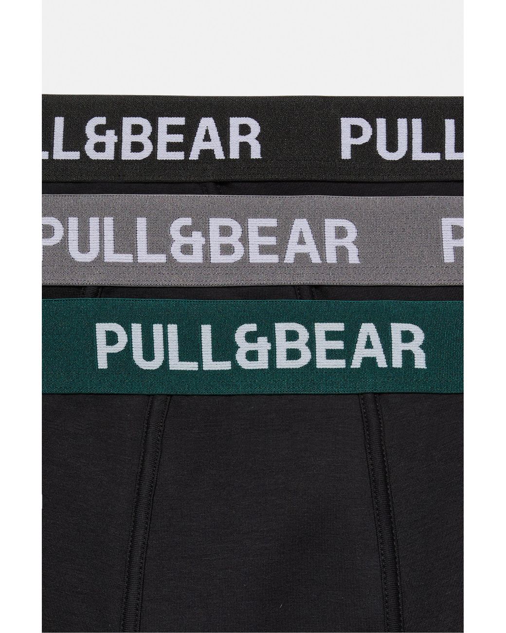 Pull&Bear Black 3-Pack Of Boxers for men