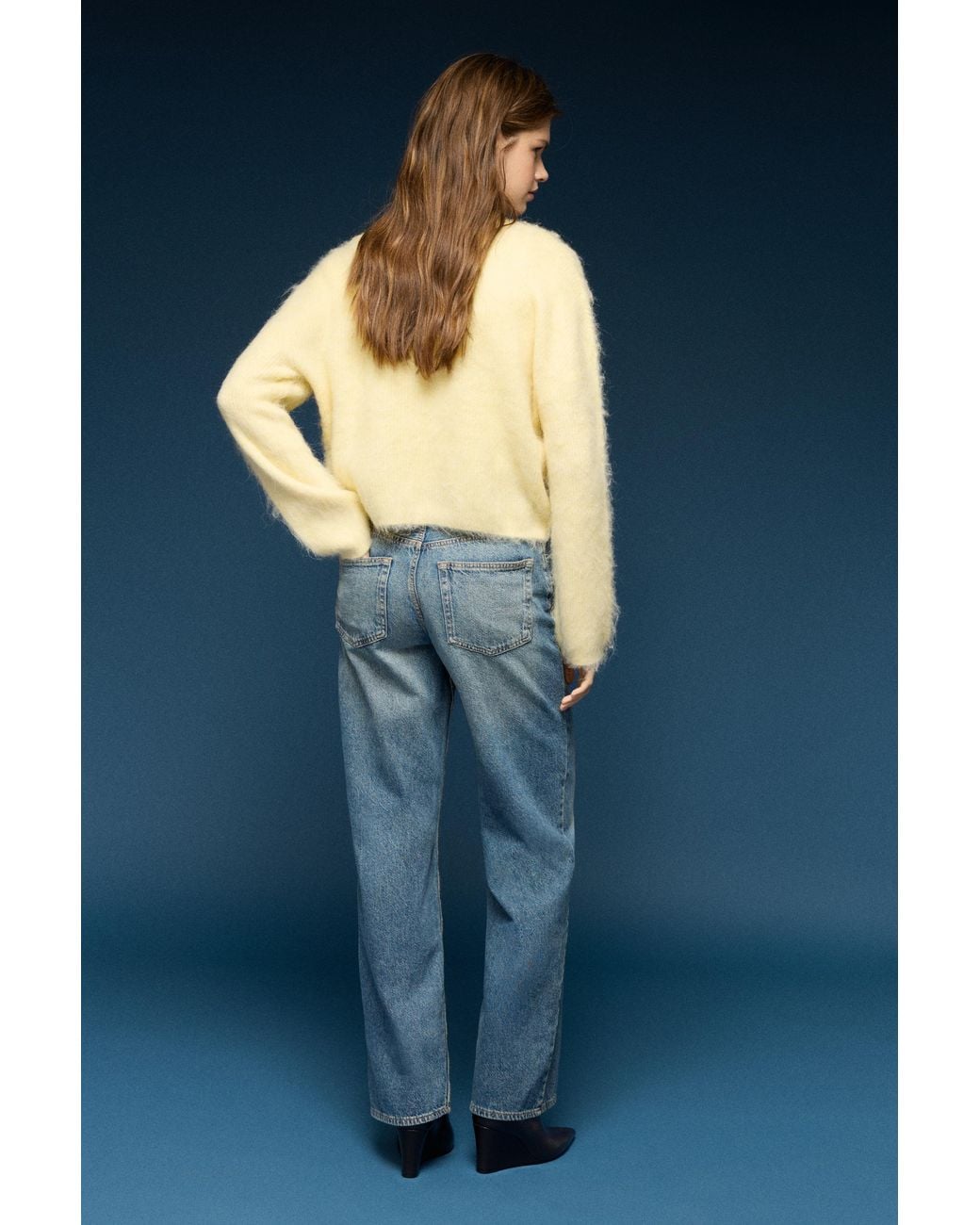 Pull&Bear Blue Soft-Touch Knit Jumper
