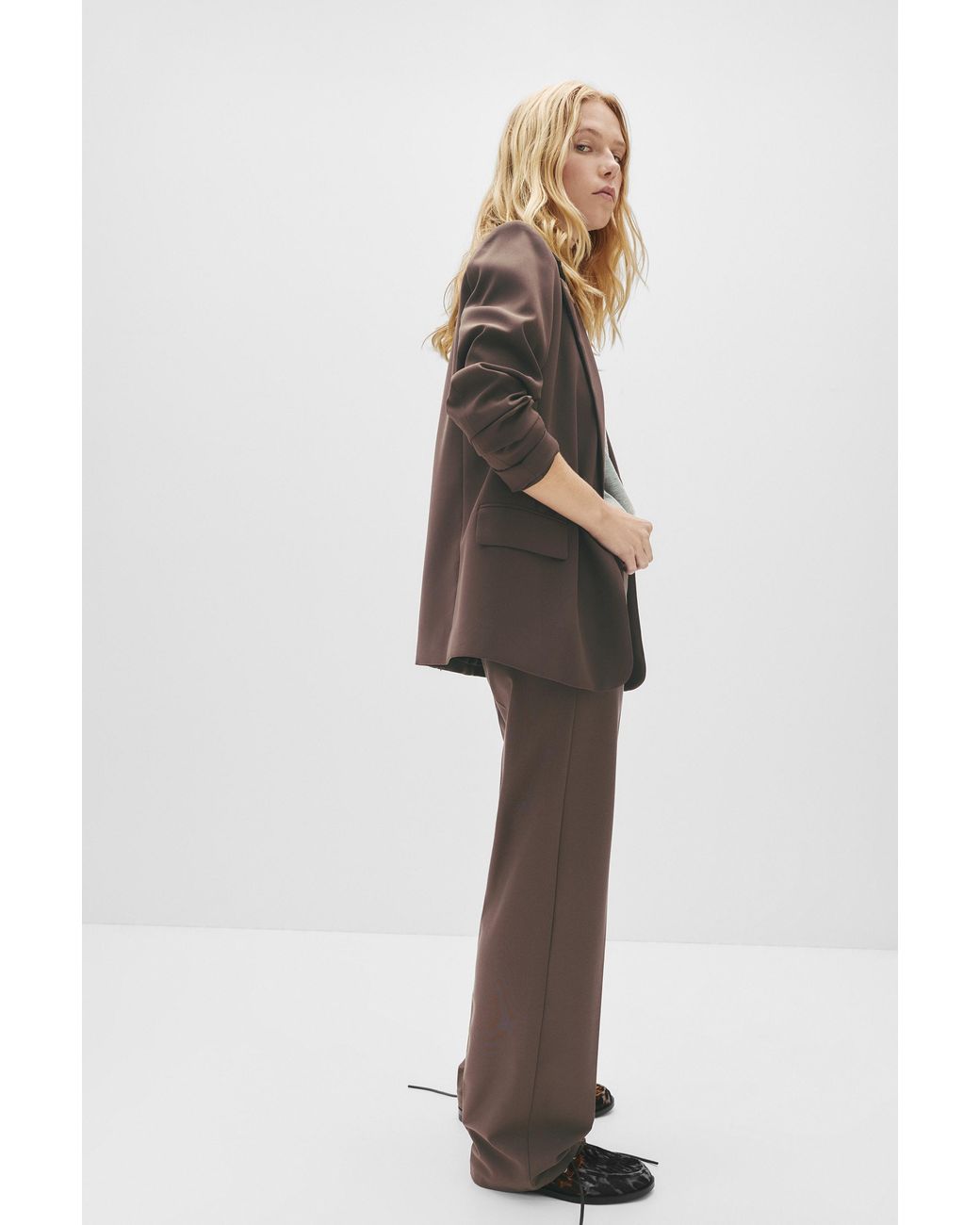 Pull&Bear Brown Basic Blazer