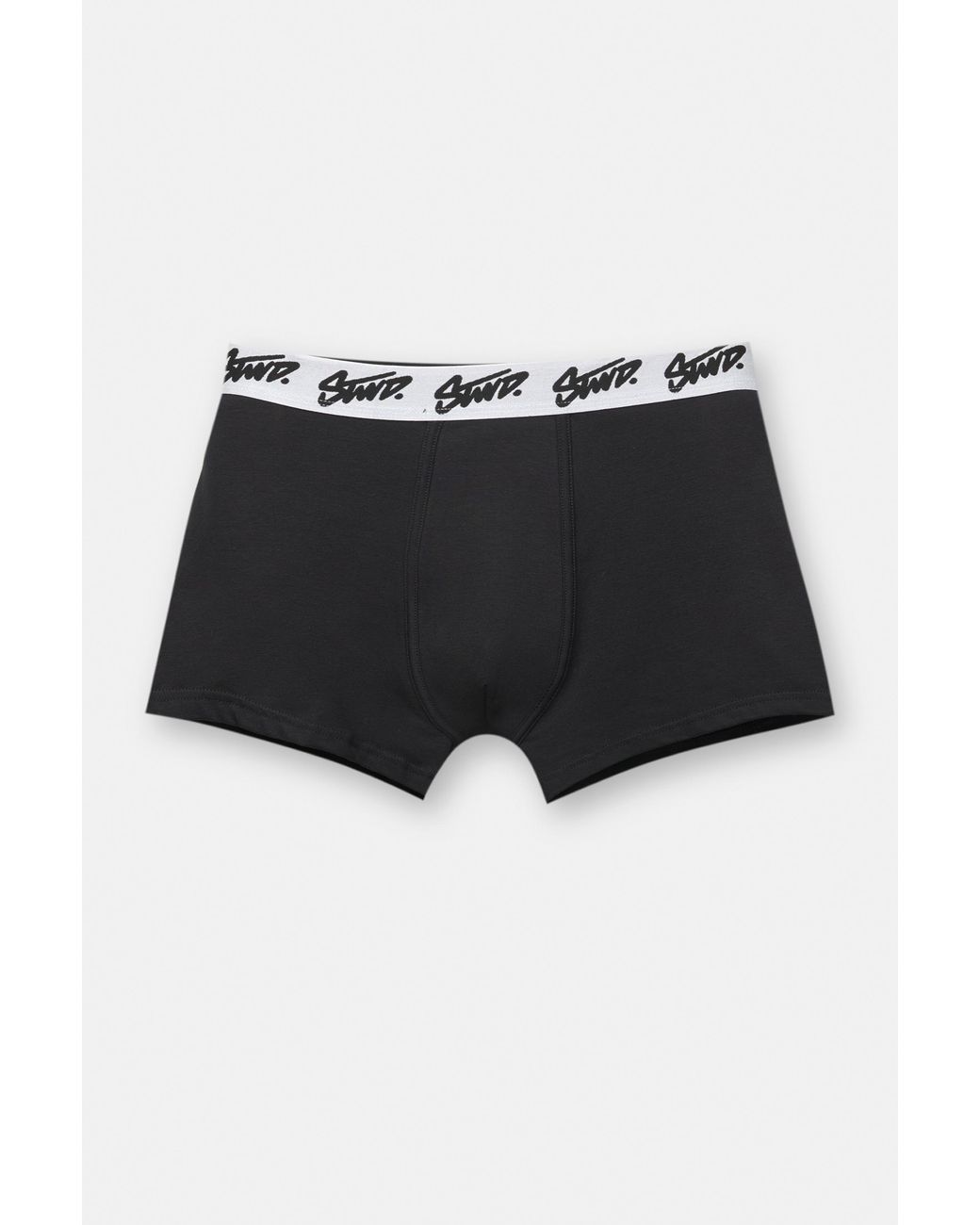 Pull&Bear Black Pack Of 3 Boxers With Stwd Logo for men