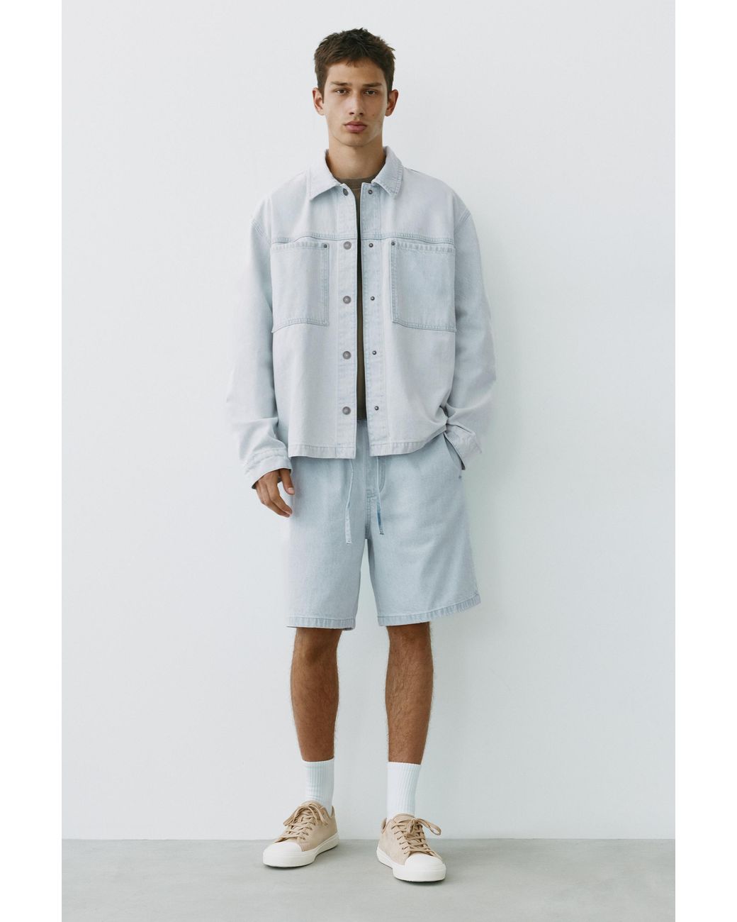 Giacca Camicia di Pull&Bear in Multicolor da Uomo