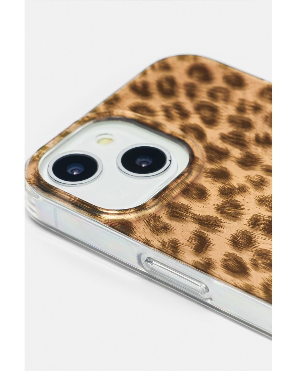 Pull&Bear Metallic Iphone-Hülle Mit Leopardenmuster