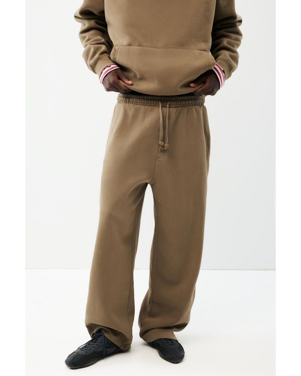 Pull&Bear Natural Stwd Jogger Trousers for men