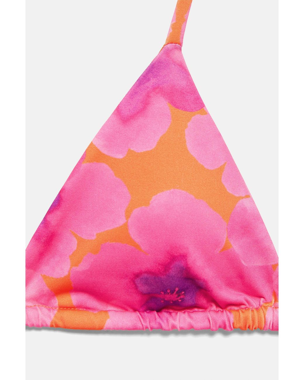 Pull&Bear Bikinitop Met Bloemen in het Red