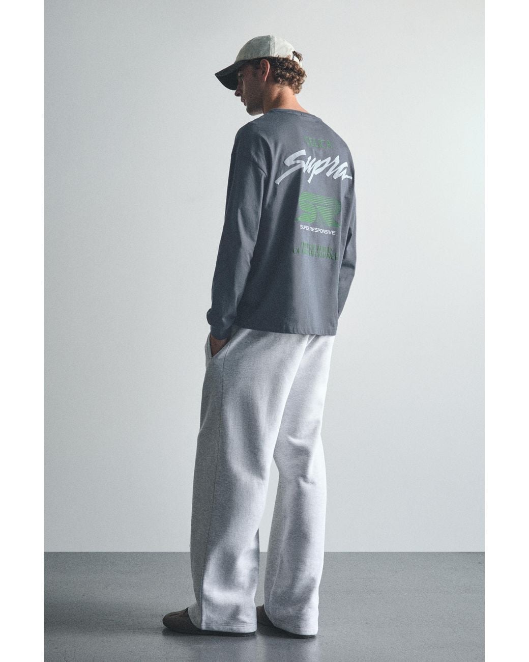 Pull&Bear Blue Toyota Celica Long Sleeve T-Shirt for men