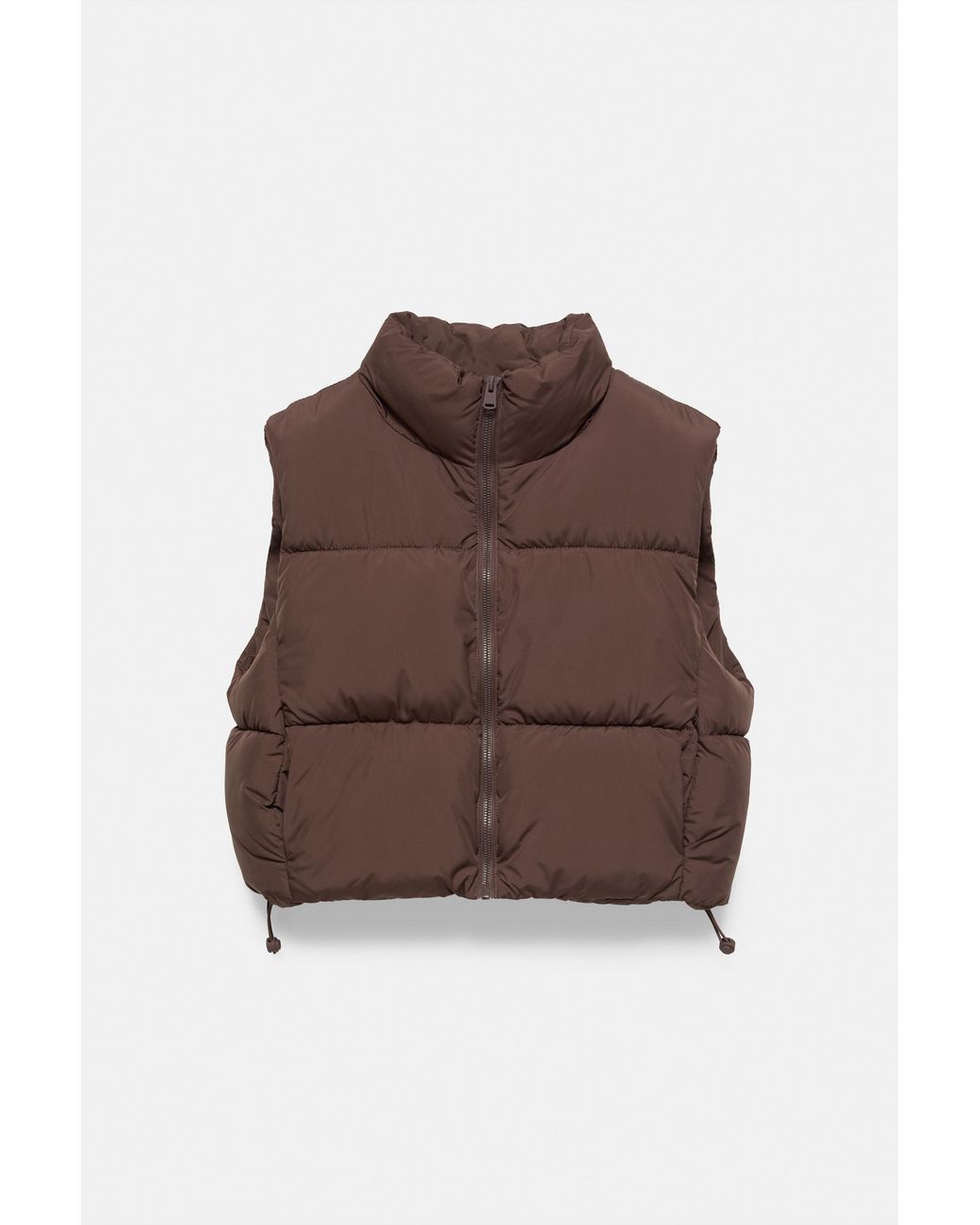 Pull&Bear Brown Padded Gilet