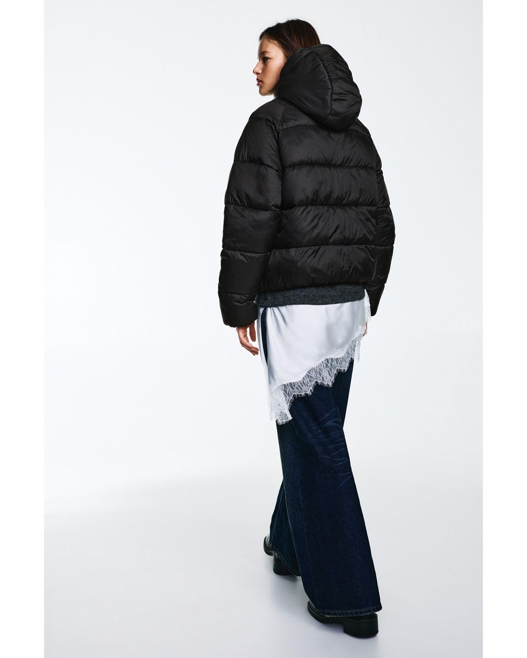 Pull&Bear Black Steppjacke