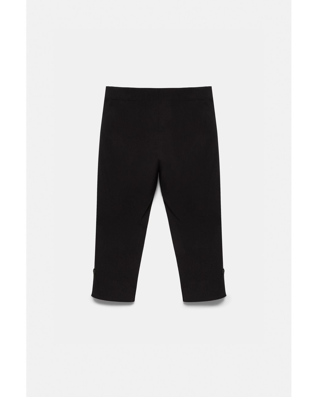Pantaloni Capri Alamari di Pull&Bear in Black