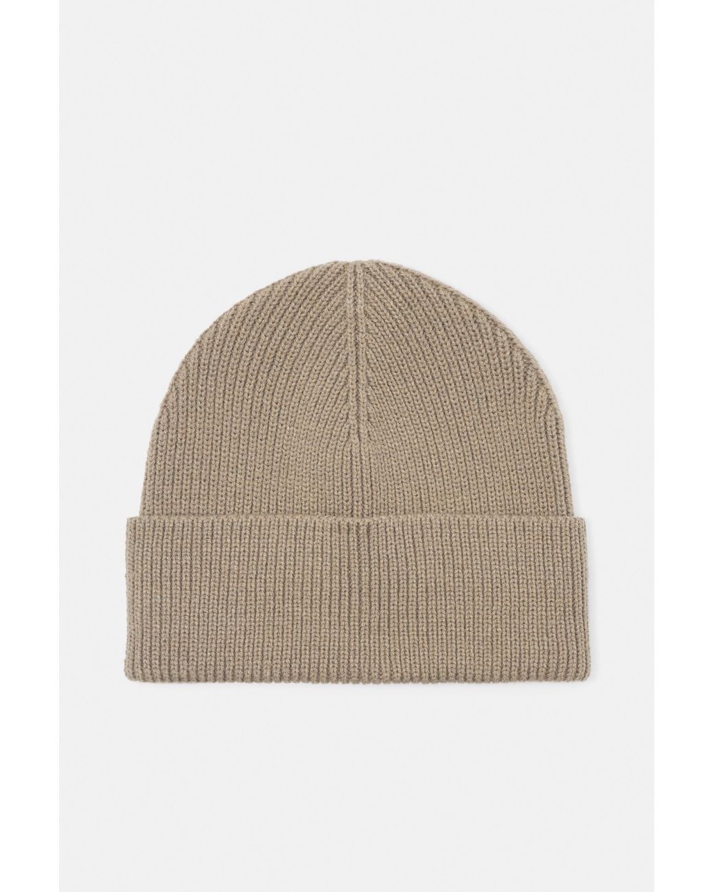 Pull&Bear Natural Basic Beanie for men