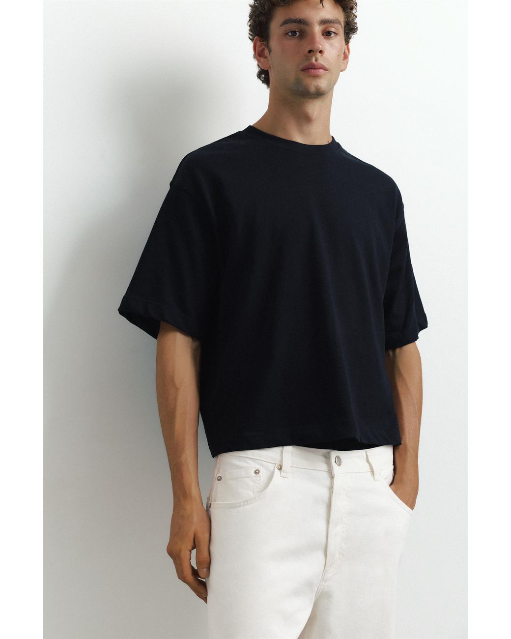 Pull&Bear Green Tapered Jeans for men