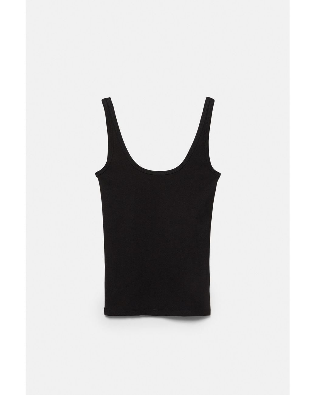 Pull&Bear Black Modal Tank Top