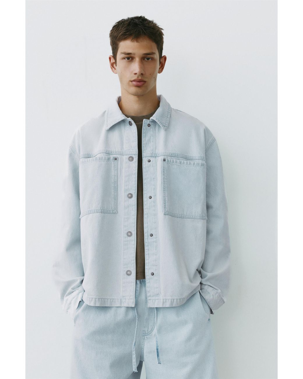 Giacca Camicia di Pull&Bear in Multicolor da Uomo