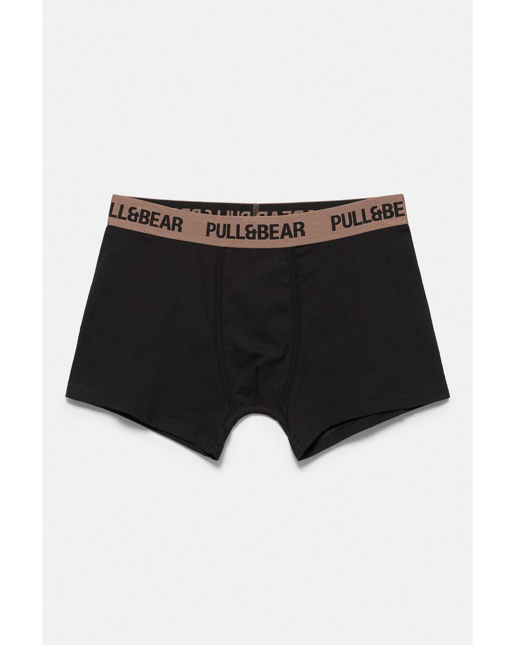 Pull&Bear Black 3-Pack Of Boxers With Logo for men