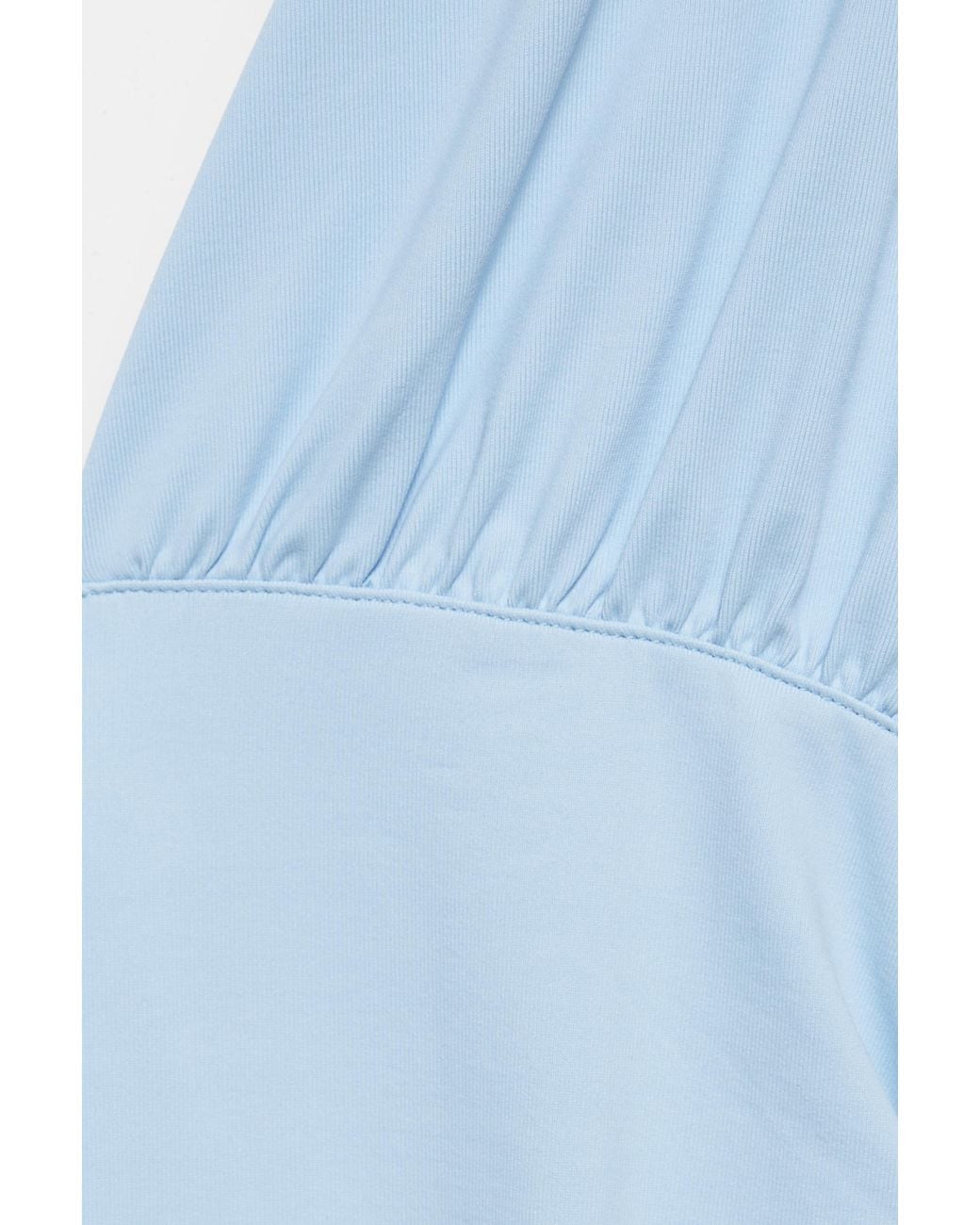 Top Froncé Col En V Pull&Bear en coloris Blue
