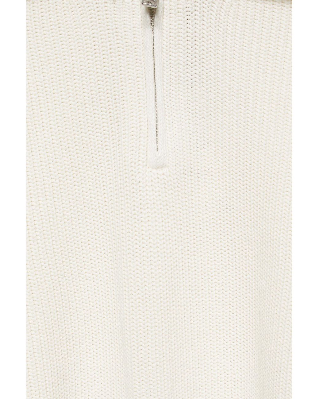 Pull Col Zippé Pull&Bear pour homme en coloris White