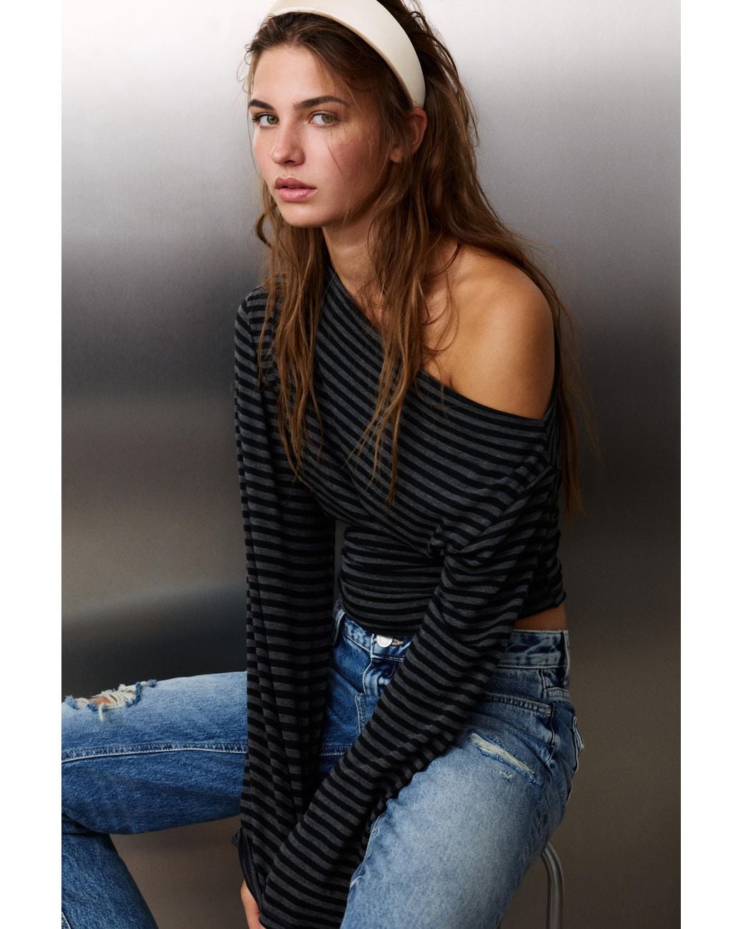 Cerchietto Satinato di Pull&Bear in Blue