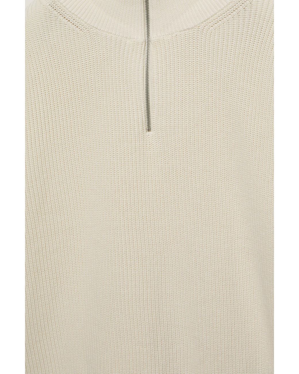 Pull Col Zippé Pull&Bear pour homme en coloris Natural