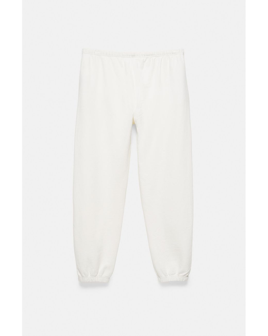 Pull&Bear White Basic Joggers